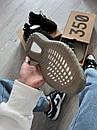 Кросівки чоловічі бежеві Adidas Yeezy Boost Adidas Yeezy Boost SPLY-350 v2 Granit Beige Blackv2 Granit Beige Black (09065), фото 4