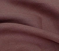 Льняная костюмная ткань коричневого цвета