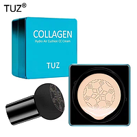 Тональный крем-кушон для лица со спонжем TUZ Collagen Hydro Air Cushion CC Cream, 15 г ON