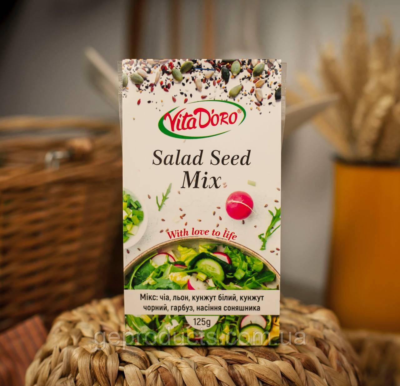 Салатний мікс насіння Vita D`oro Salad Seed Mix 125г. Словенія