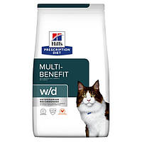 Hill's PD Feline W/D - лечебный сухой корм при сахарном диабете и ожирении у взрослых кошек