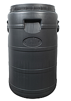 Бочка пластиковая 40 л. техническая черная бидон широкая горловина емкость для воды