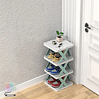 Вертикальна складана полиця для взуття в передпокій на 4 рівні/підставка для взуття/Взуттєва полиця, фото 3