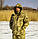 Зимова куртка для риболовлі та полювання "Арктика" камуфляж піксель (ріп-стоп), фото 2