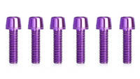 Болты для выноса руля PRO M5x18 мм (6 штук), фиолетовые