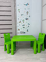 Набор стол и 2 стулья зеленый 04680/2 DOLONI