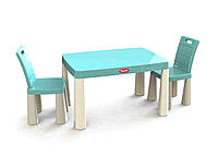 Набор столик с двумя стульями и игровой панелью аэрохоккей ТМ DOLONI