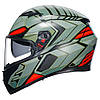 МОТОШОЛОМ ЗАКРИТИЙ AGV K3 - DECEPT MATT BLACK/GREEN/RED, фото 2
