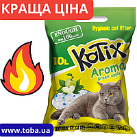 Kotix Aroma Green Apple 10 л силикагелевый наполнитель для кошачьего туалета Котикс Арома (137498-24) NY