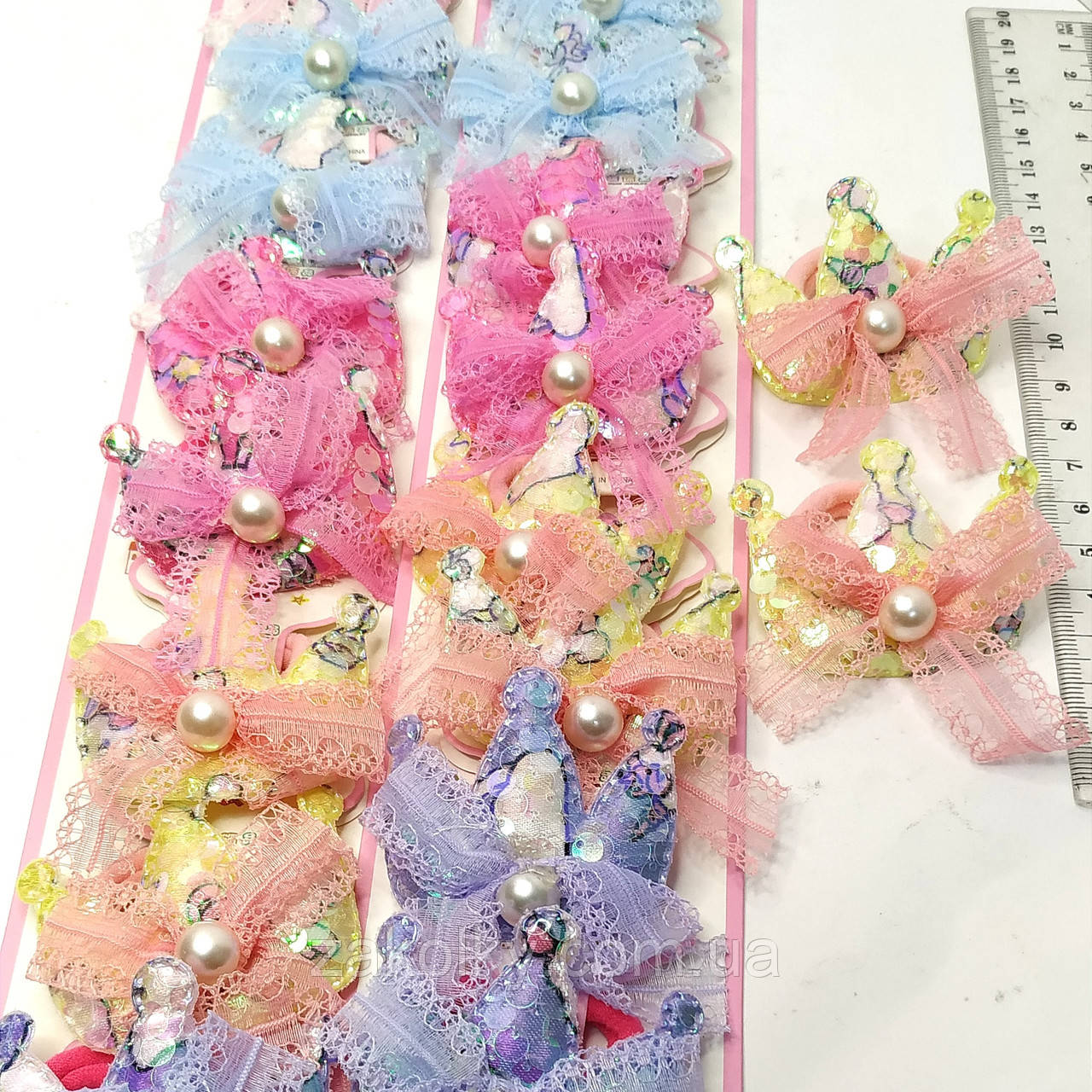 Гумки для волосся дитячі "Корона паєтка".