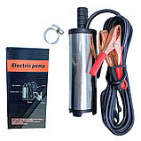 Помпа для перекачування палива 12В занурювальний насос електро для каністри та бака 12V, фото 9