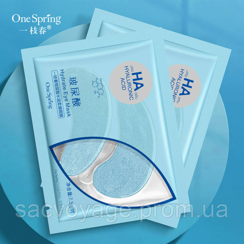 Гідрогелеві патчі для шкіри навколо очей One Spring НА HYALURONIC ACID Moisturizing з гіалуроновой кислотою