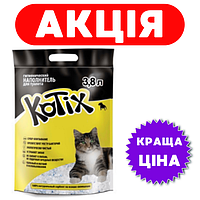 Kotix 3,8л / Котикс 3,8 л Силикагелевый наполнитель для кошачьего туалета / Силикагель для котов