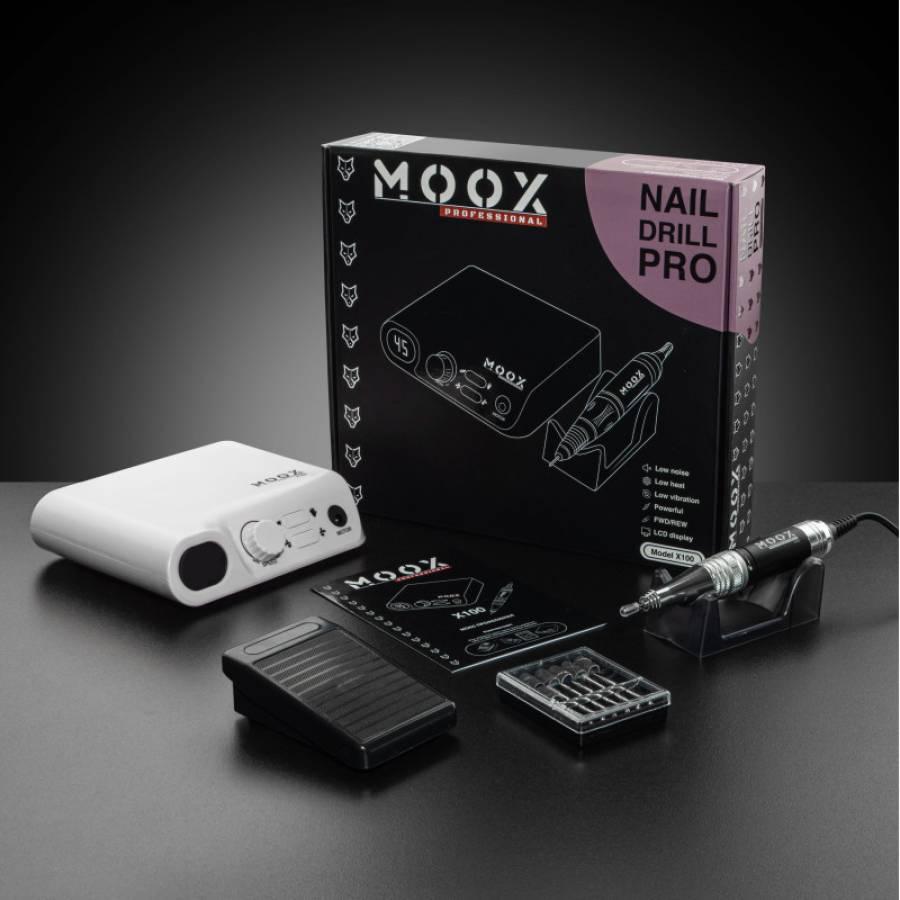 Фрезер для манікюру та педикюру Moox X100, 45 000 об/хв (білий)