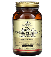 Solgar, Ester-C с витамином C, 1000 мг, 60 таблеток