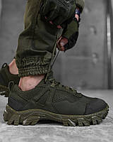 Тактические кроссовки летние олива, Военные кроссовки зсу демисезонные, Армейские обувь натуральная кожа