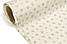 Двошаровий жатий муслін "Бежеві квіточки та крапки на ванільному тлі", ширина 135 см, фото 3