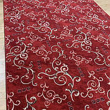 Червоне покриття на підлогу 2х1.37 на повстяній основі Лоза, фото 3