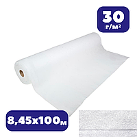 Агровлокно захисне біле 30 г/м² 8,45х100 з посиленим краєм в рулоні Shadow спанбонд для теплиць від заморо AGN