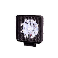 LED-фара рабочего света WLP-27S1F5 FLOOD 9Led*3W (108*108*45)/10-30V/27W/6000K (WLP-27S1F5) - PULSO