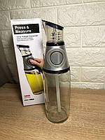 Диспенсер пляшка дозатор для рослинної олії, оцту, молока Press Measure and Oil Dispenser 500 мл