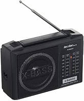 Портативний радіоприймач на акумуляторах USB IsolarIS-R808AC FM AM плеєр з підсвічуванням