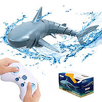 Радиоуправляемая игрушка с USB "Акула" Shark Z102 / Детская плавающая интерактивная рыба на пульте управления