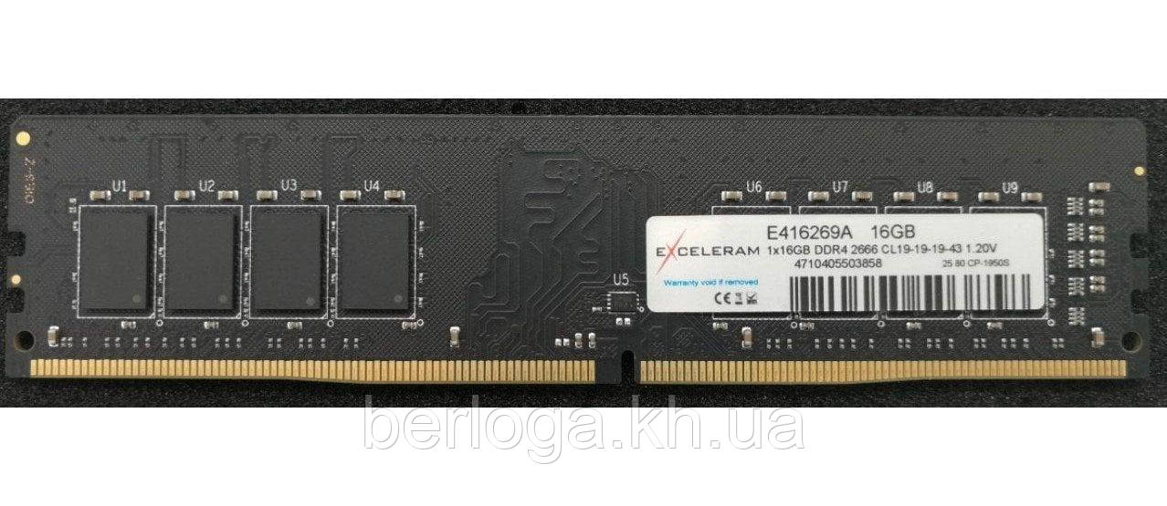 Модуль пам'яті eXceleram DDR4 16GB 2666 MHz
