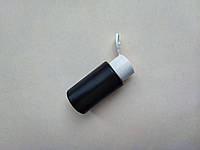 50мл/24мм черный Полиэтилен HDPE с крышкой белой флип-топ 24/410, флакон пластиковый, пластмассовый атомайзер