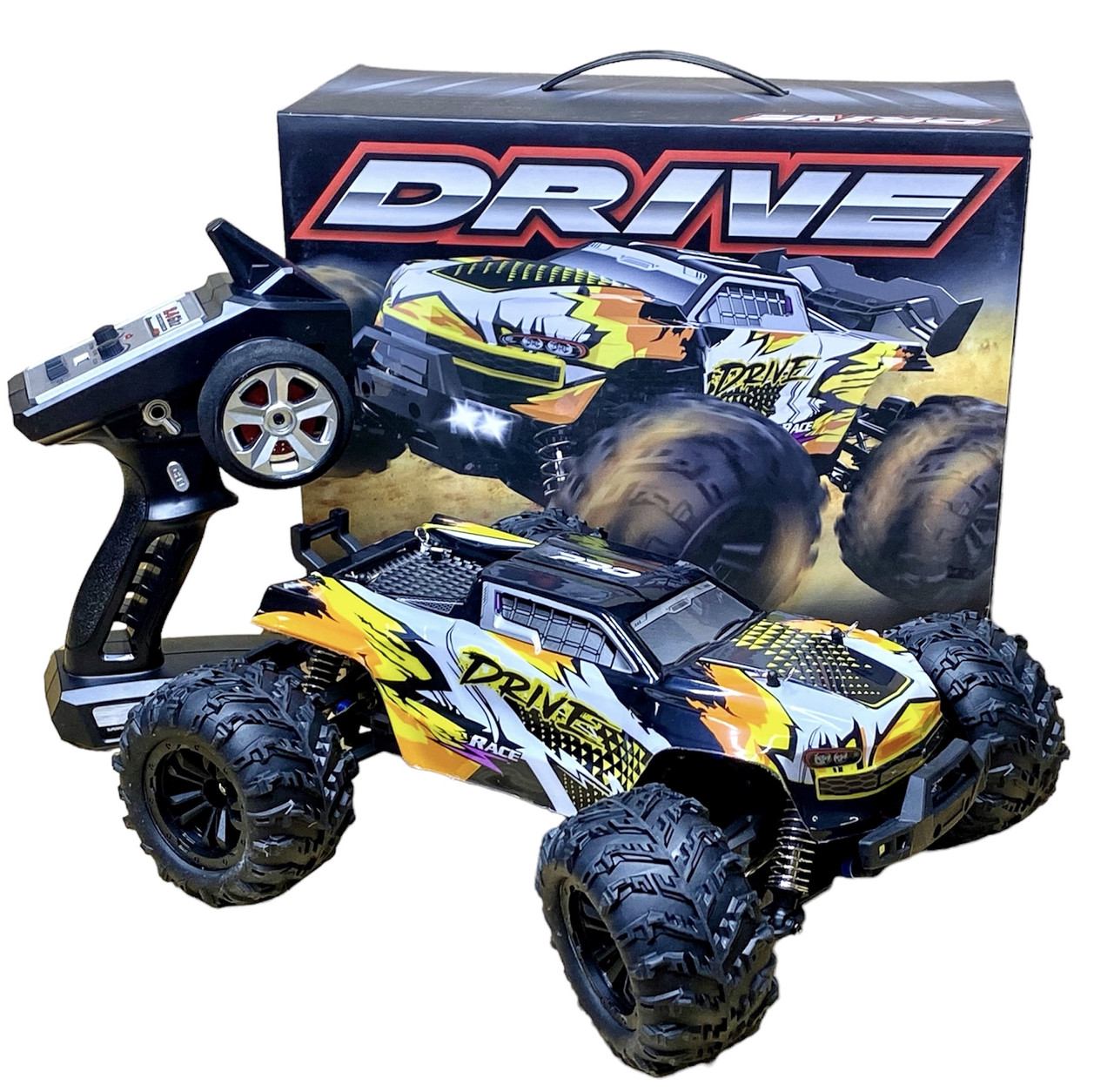 Радіокерована машина Conquer RC WL Toys монстр-трак 4х4 70км/год 1/16 Помаранчевий ( код: 16101PROJ )