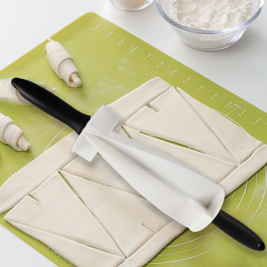 Профессиональная скалка нож для нарезки слоеного теста Croissants and Store Pin ТОП_TRS - фото 5 - id-p2127210168