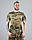 Футболка чоловіча тактична Ultimatum Cool-Max Мультикам камуфляжна, розміри L, XL, 3XL, фото 3