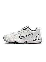 Мужские кроссовки Nike Air Max Monarch IV White белые повседневные кожаные кроссовки найк айр макс монарх