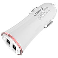 Автомобільний зарядний пристрій Ldnio 3.4A DL-C28 + Cable Micro USB White