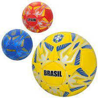 Мяч футбольный 2500-275 размер 5 ручная работа 32 панели 400-420г 3 вида страны в пакете
