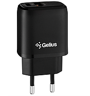 Мережевий зарядний пристрій Gelius Pro X-Duo GP-HC014 USB+Type-C QC3.0/PD20W Black