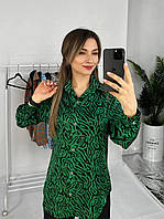 Жіноча блузка стильна шовк армані 42-44; 46-48 (6цв) "BONJOUR" від прямого постачальника