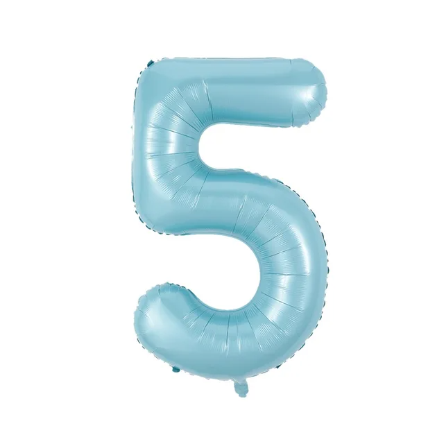 Фольгована цифра 5 розмір 75см | Sugar Blue