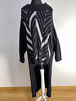 Платье полувер Y-3 Yohji Yamamoto черное stripes
