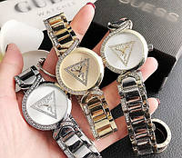 Якісний жіночий наручний годинник браслет Guess, модний і стильний годинник-браслет на руку