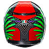 МОТОШОЛОМ ЗАКРИТИЙ AGV K3 - KAMALEON BLACK/RED/GREEN, фото 6