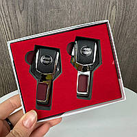 Заглушки для ремней безопасности на подарок в коробочке Toyota, BMW, Lexus, Mazda, Nissan, Subaru, Chevrolet