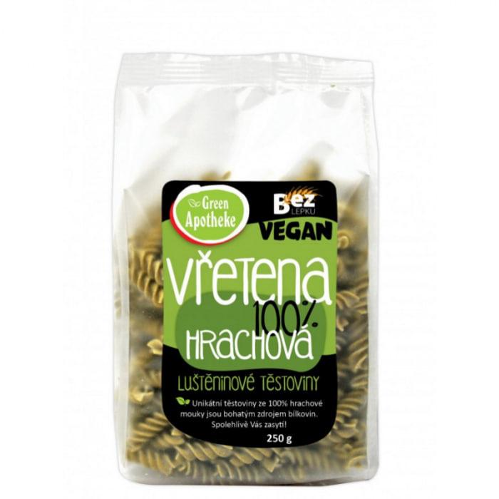 Паста Фузили 100% из зеленого гороха,Green Apotheke, 250 г