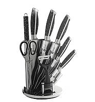 Набор ножей с точилкой 8в1 Ножи кухонные профессиональные с подставкой Ножи и принадлежности юви