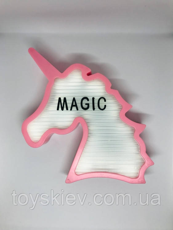 Нічник світильник Єдиноріг з літерами 142шт Light up message board