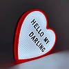 Нічник світильник Серце Light up message board з посланням, фото 5