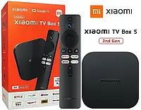 TV приставка Xiaomi Mi Box S 4K 2nd Gen, Android приставка 4к, Приставка смарт тв для телевизора, ТВ Бокс