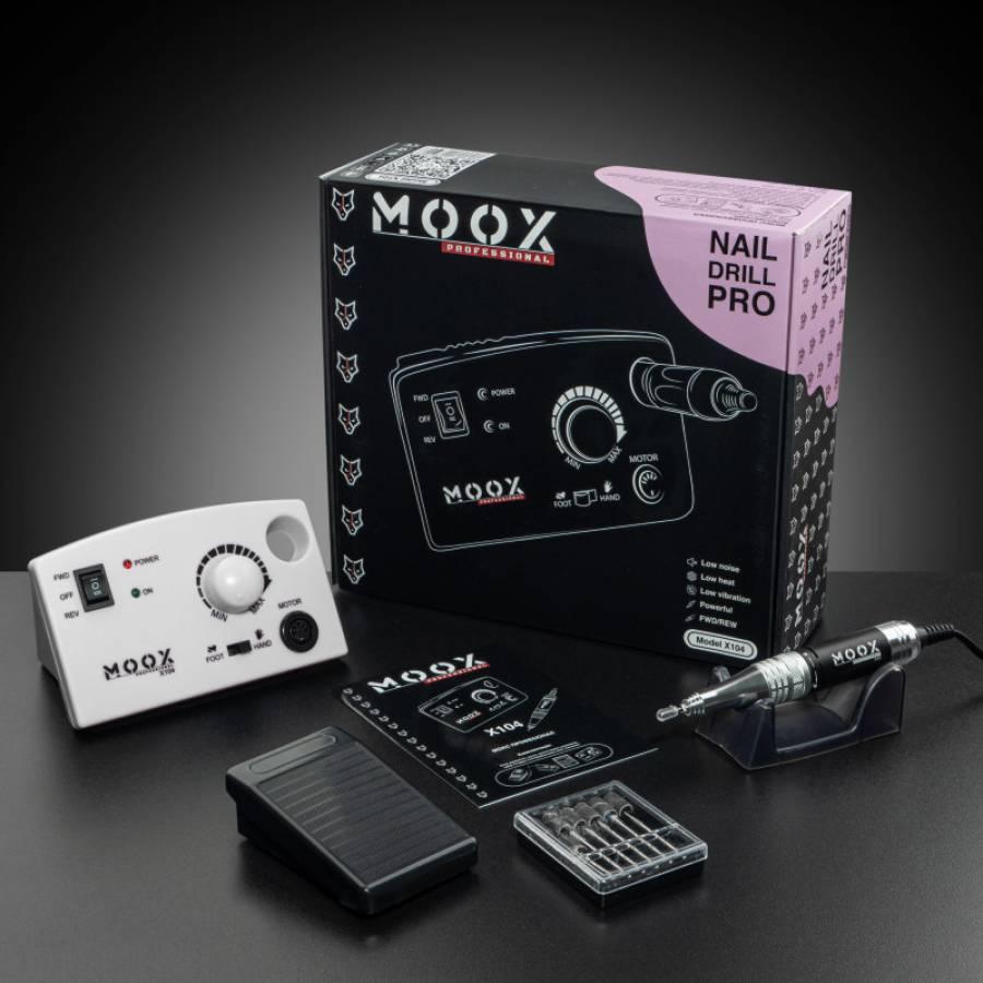 Фрезер для манікюру та педикюру Moox X104, 45 000 об/хв (білий)