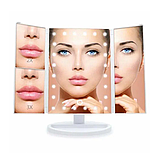 Дзеркало Superstar Magnifying Mirror з підсвічуванням потрійне косметичне дзеркало — MM-001, білий, фото 9