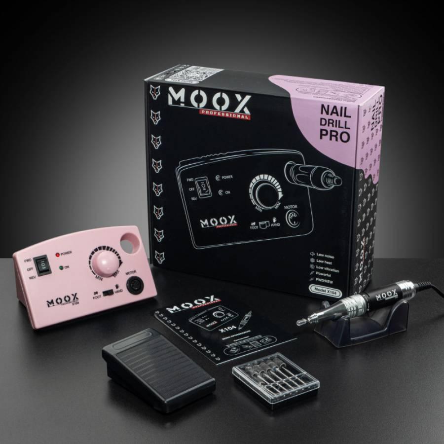 Фрезер для манікюру та педикюру Moox X104, 45 000 об/хв (рожевий)